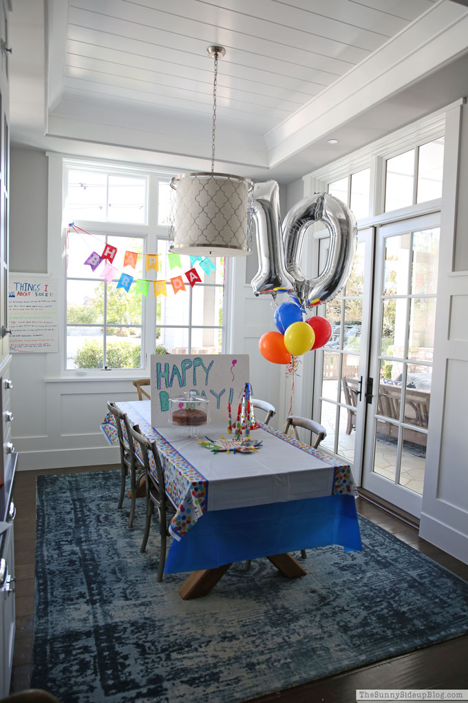 10 year old birthday party at home (Sunny Side Up)