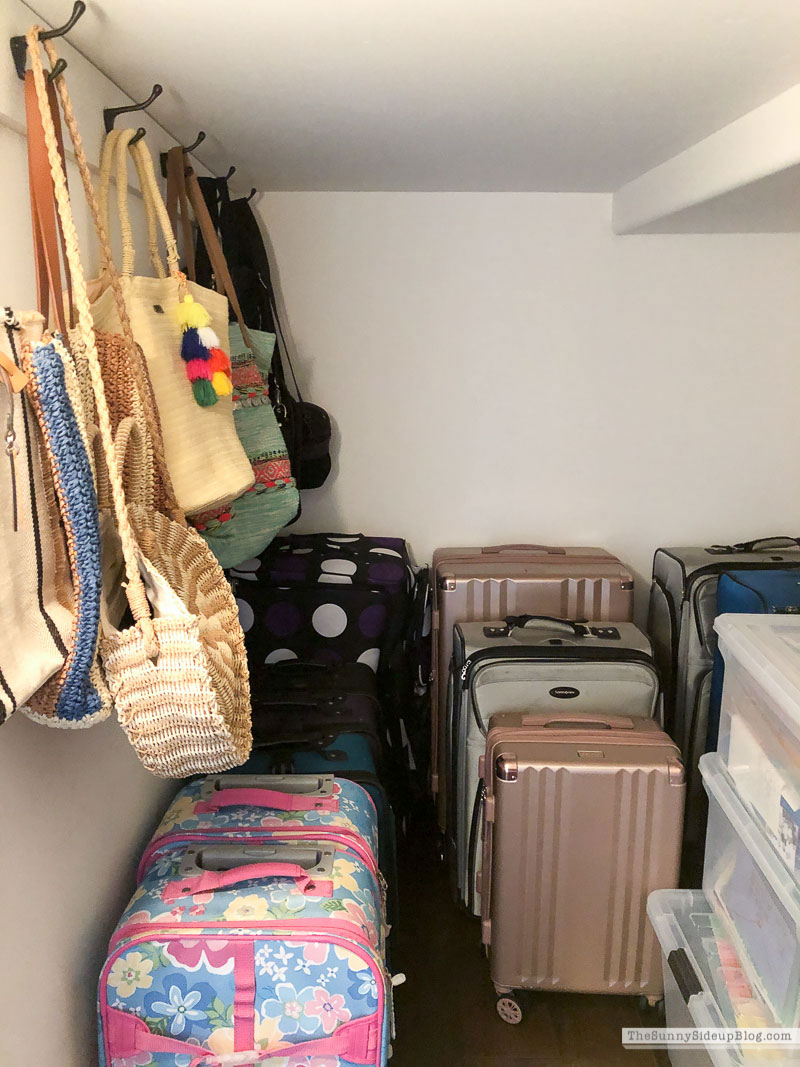 How To Declutter Luggage, Suitcases & Bags  Storage room organization,  Storage solutions closet, Storage closet organization