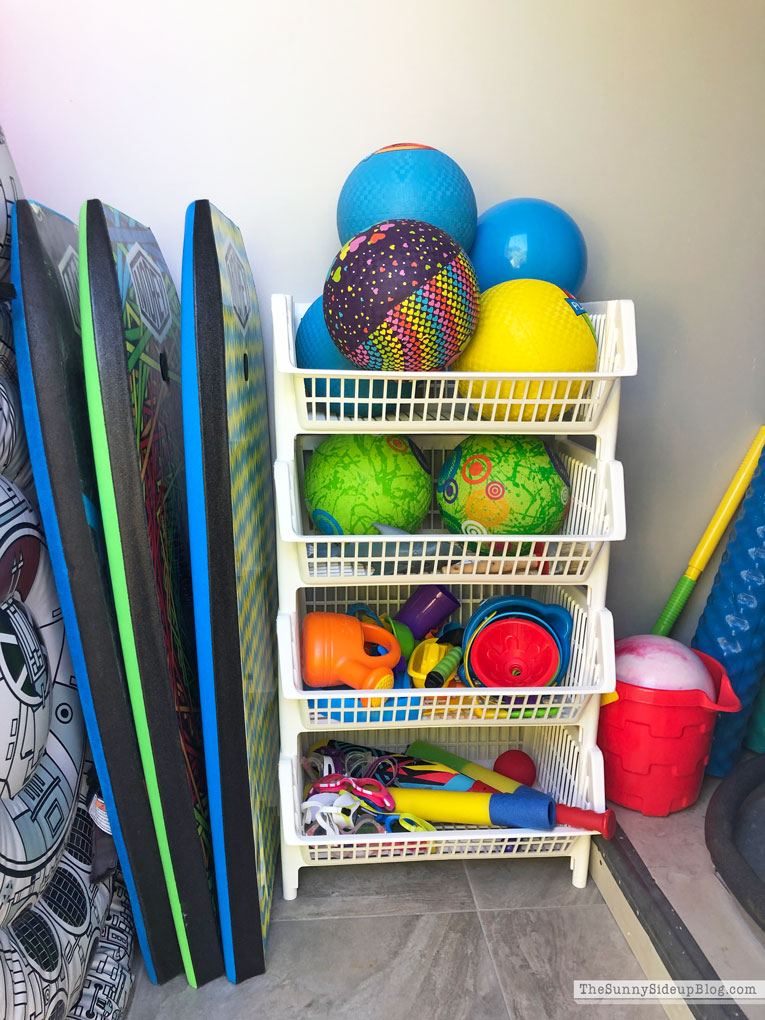 Organized Pool Closet (Sunny Side Up)