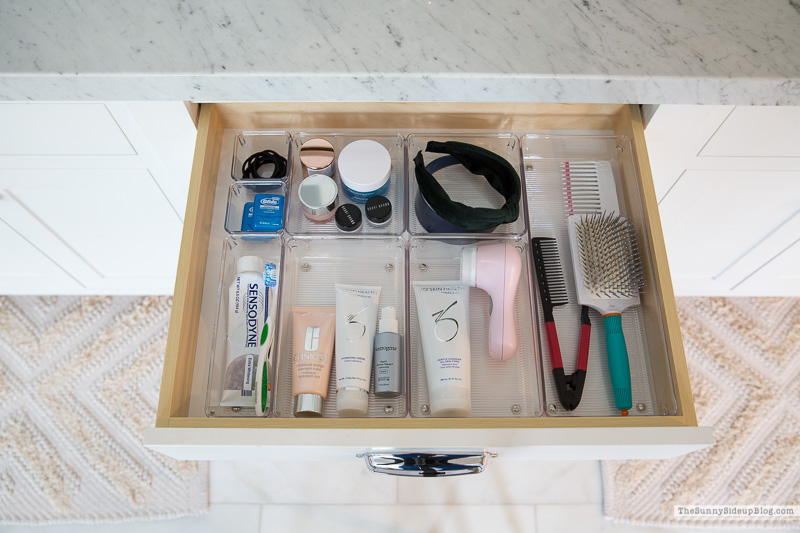 Organized Bathroom Drawers - The Sunny Side Up Blog