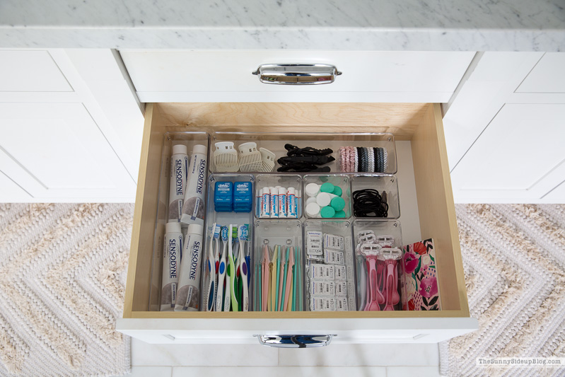 Organized Bathroom Drawers (Sunny Side Up)