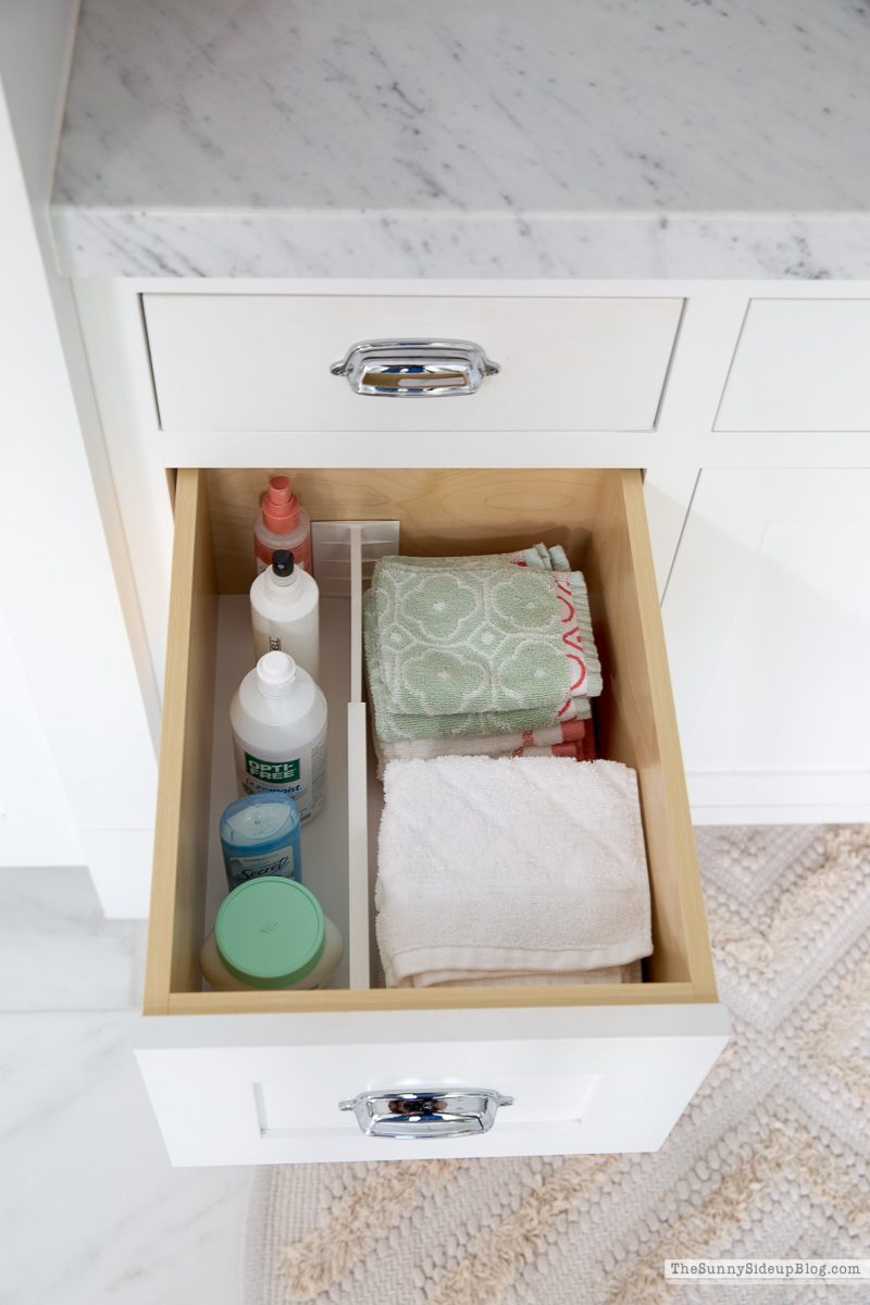 Organized Bathroom Drawers (Sunny Side Up)