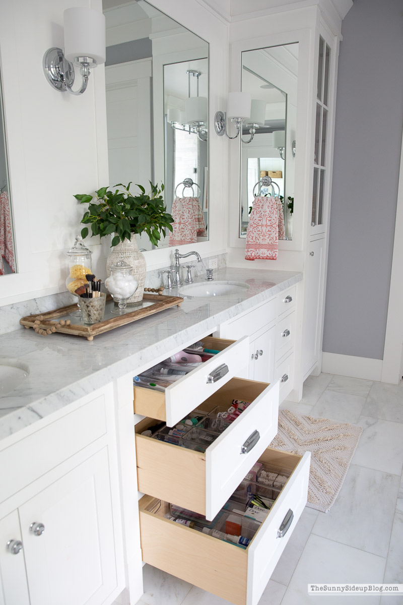 Organized Bathroom Drawers (Sunny Side Up)