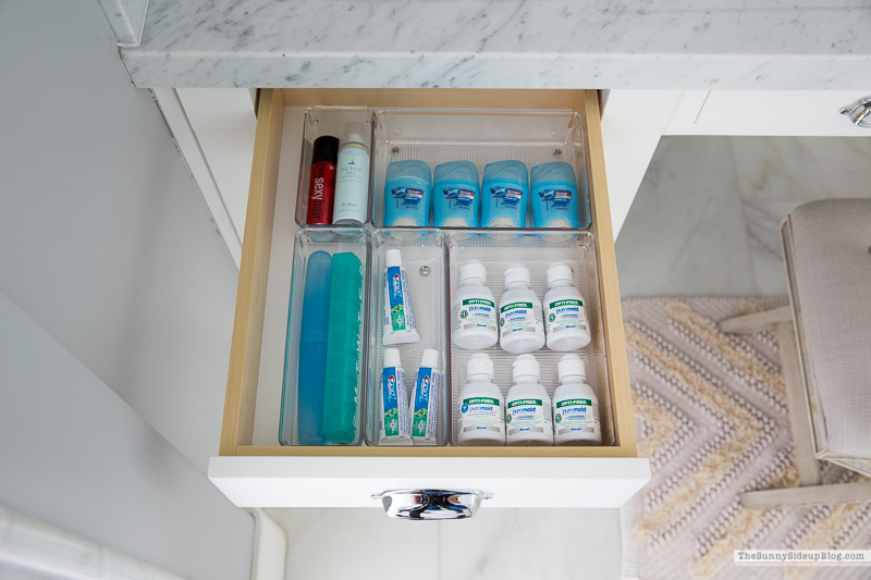 Organized Bathroom Drawers (Sunny Side Up)