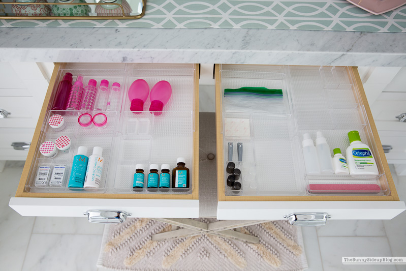 Organized Bathroom Drawers - The Sunny Side Up Blog