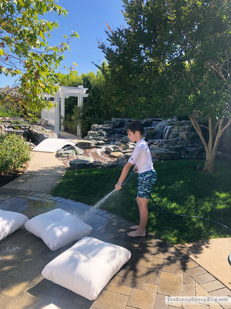 How to wash outdoor patio cushions (Sunny Side Up)