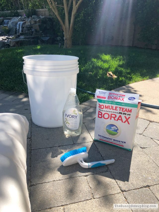 How to clean outdoor furniture cushions The Sunny Side Up Blog