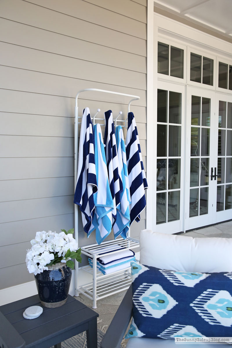 Pool Towel Rack The Sunny Side Up Blog