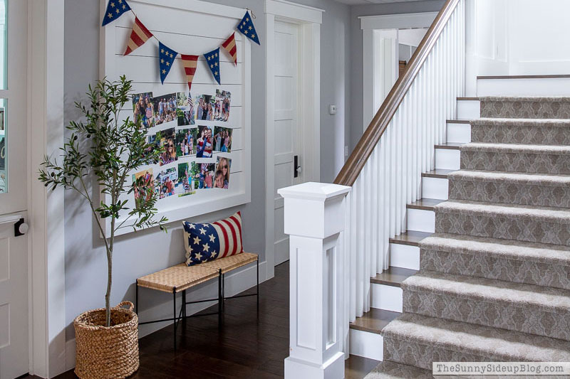 Patriotic Shiplap Wall