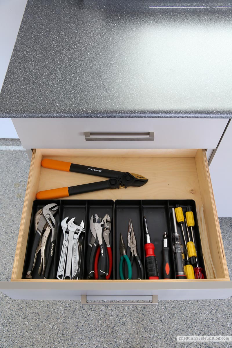 Organized Garage Drawers (Sunny Side Up)