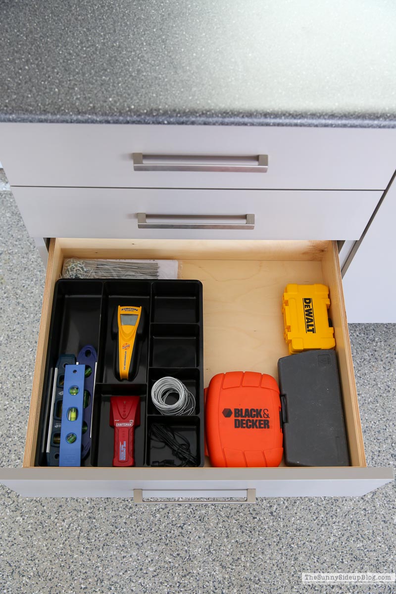 Organized Garage Drawers (Sunny Side Up)