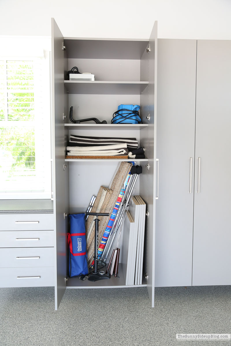 Organized Garage Cabinets - The Sunny Side Up Blog