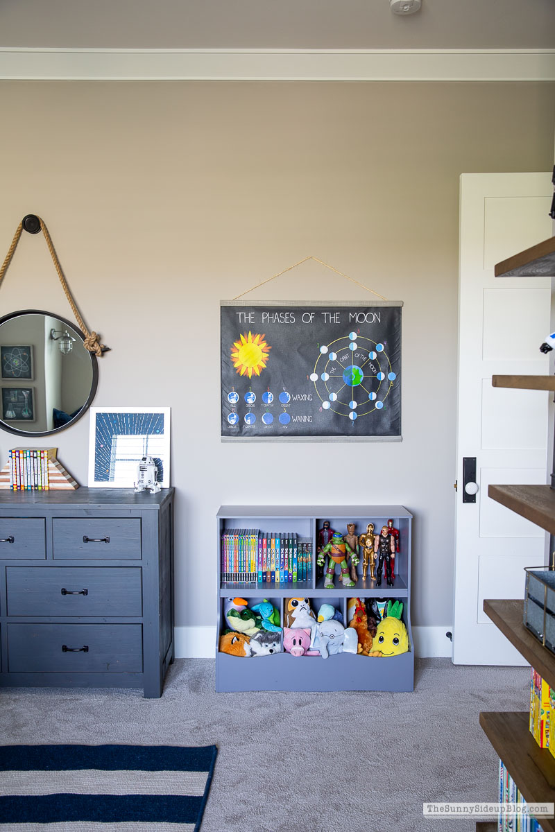 Boy's Organized Bedroom - The Sunny Side Up Blog