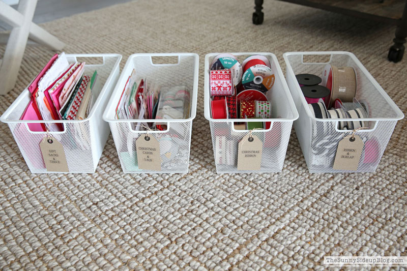 Wrapping Paper Organization (Sunny Side Up)