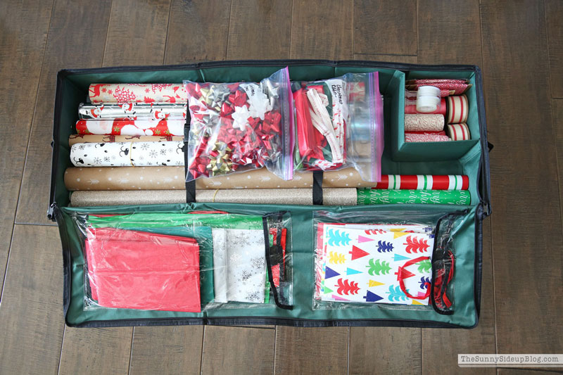 Wrapping Paper Organization (Sunny Side Up)