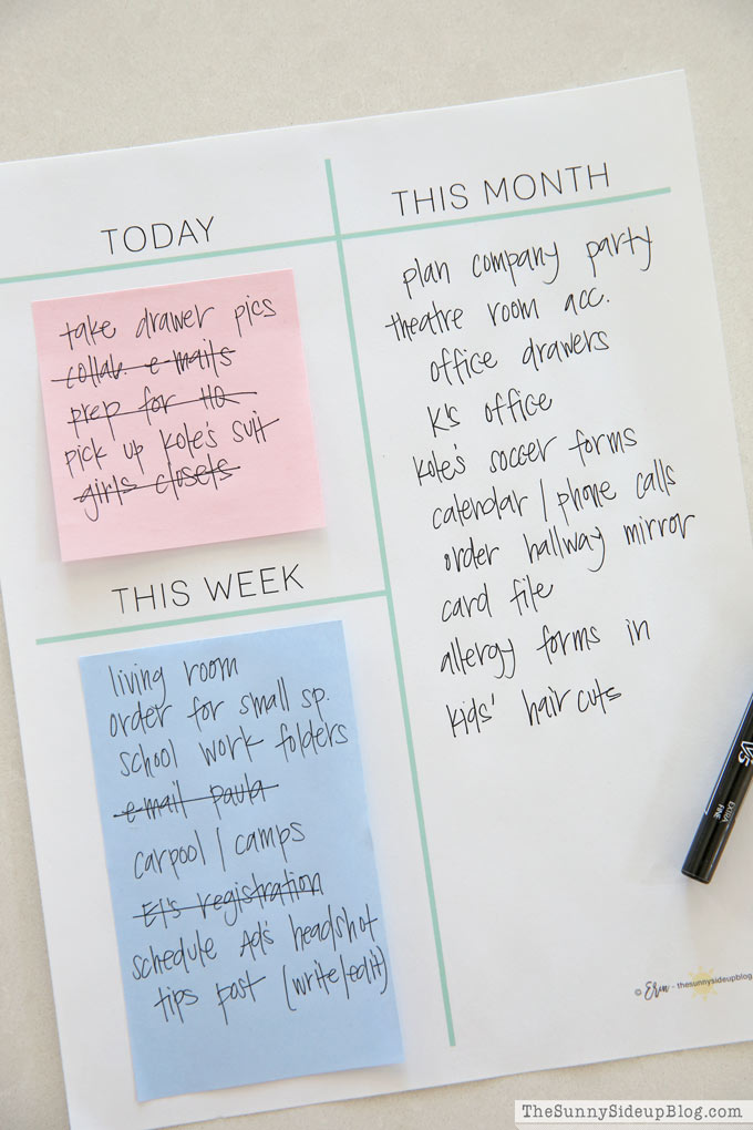 Planning Pages (Sunny Side Up)