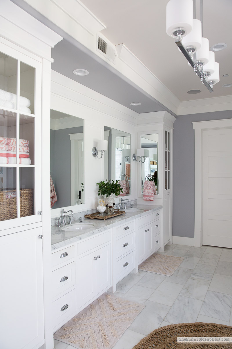 Master Bathroom Shelves/Tub - The Sunny Side Up Blog