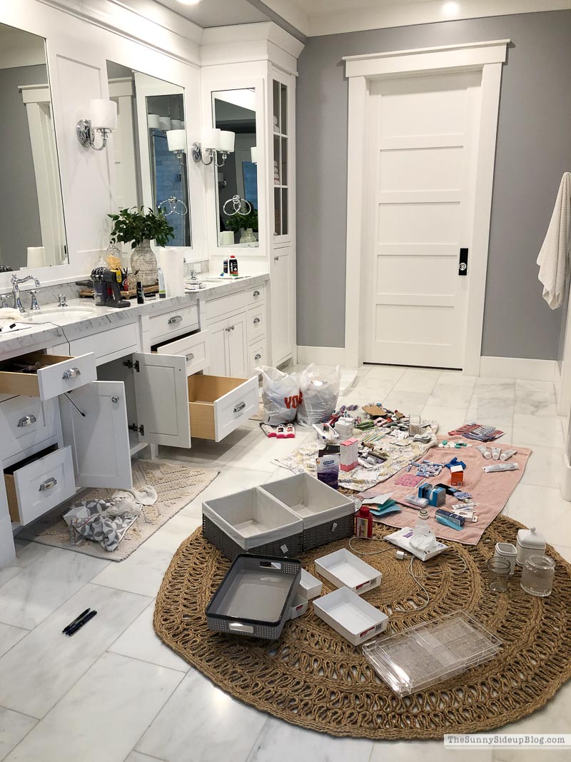 At Home With Vicki, Master Bathroom Organizing Ideas