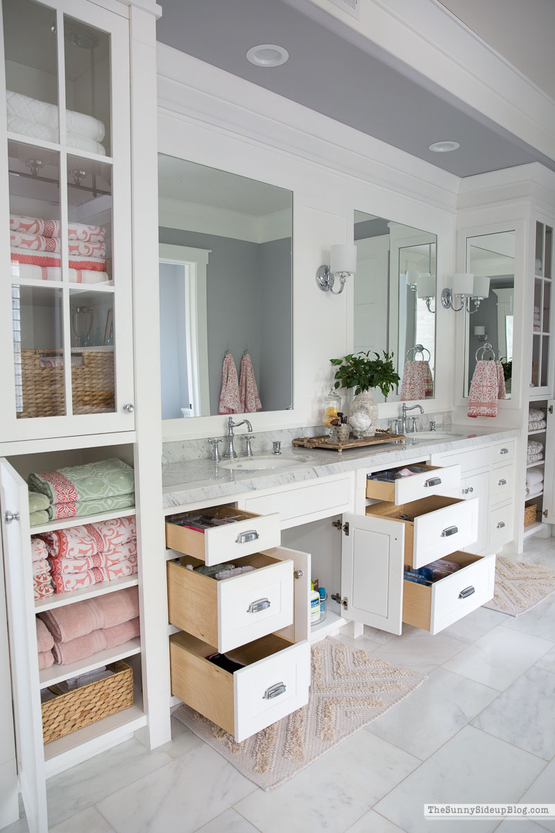 Organized Bathroom Drawers - The Sunny Side Up Blog