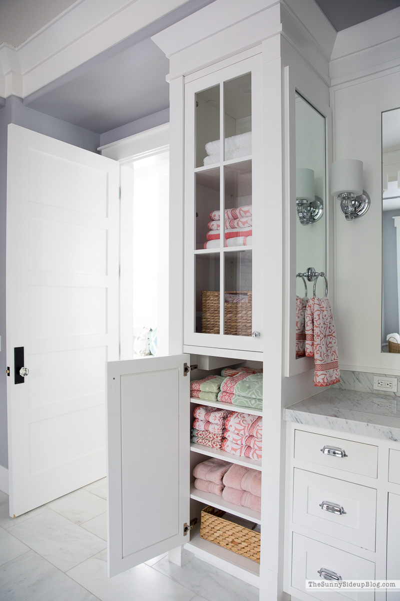 Master Bathroom Shelves/Tub - The Sunny Side Up Blog