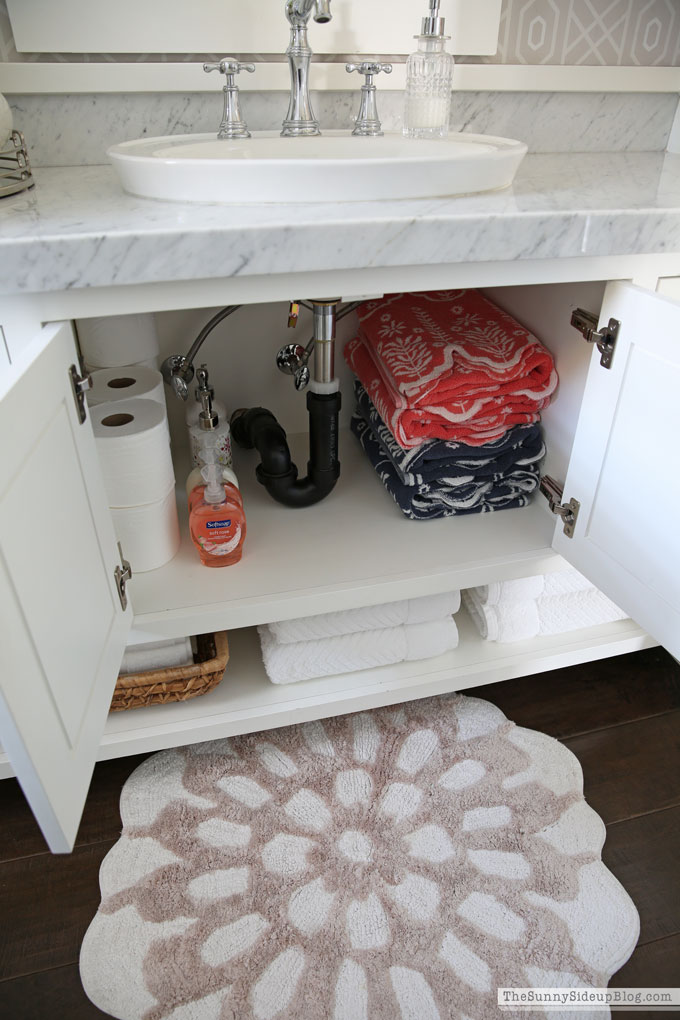 Master Bathroom Shelves/Tub - The Sunny Side Up Blog