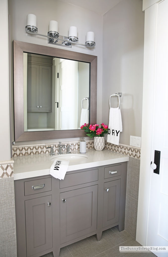 Master Bathroom Shelves/Tub - The Sunny Side Up Blog