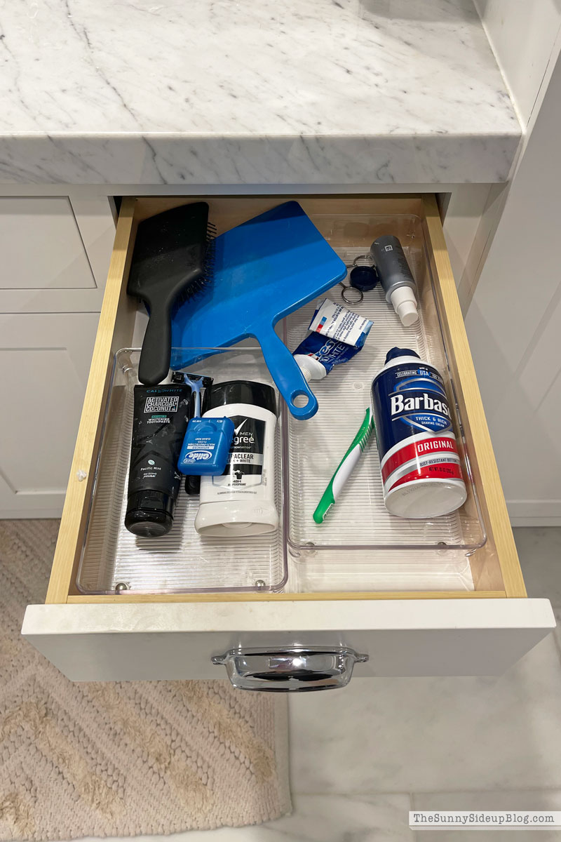 Organized Bathroom Drawers - The Sunny Side Up Blog