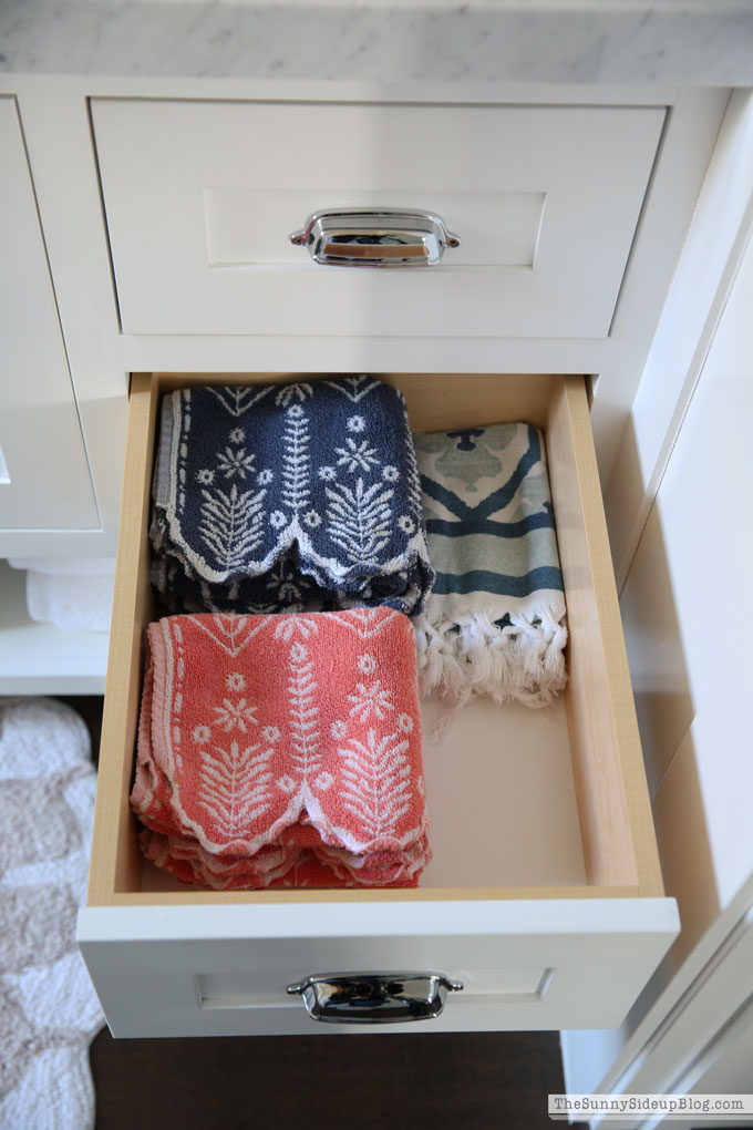 Organized Bathroom Drawers - The Sunny Side Up Blog