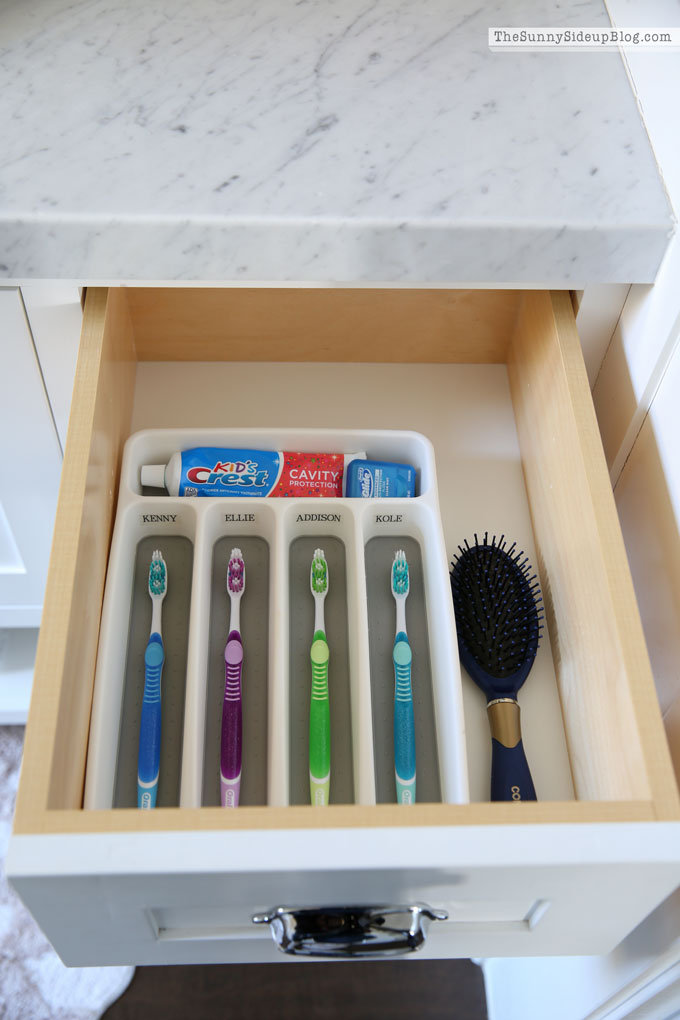 Organized Bathroom Drawers - The Sunny Side Up Blog