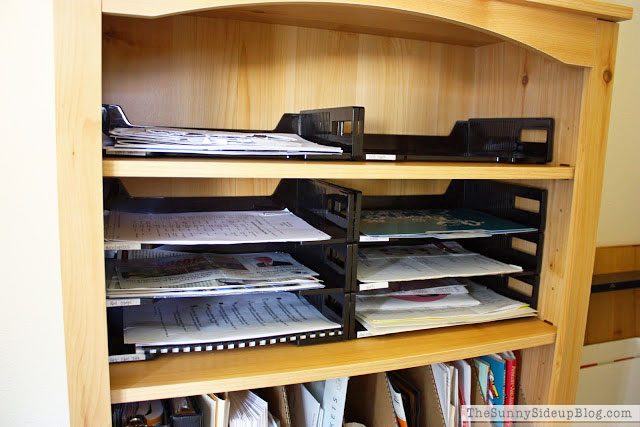 Home office and paper organization (Sunny Side Up)