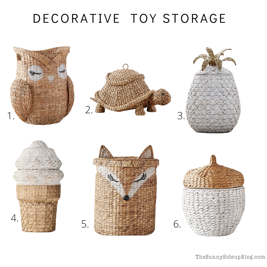 Decorative Toy Storage (thesunnysideupblog.com)