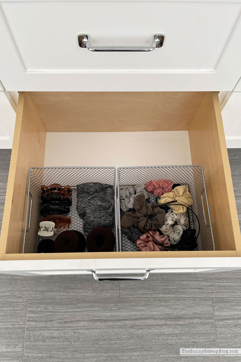 Organized bathroom drawers (Sunny Side Up)