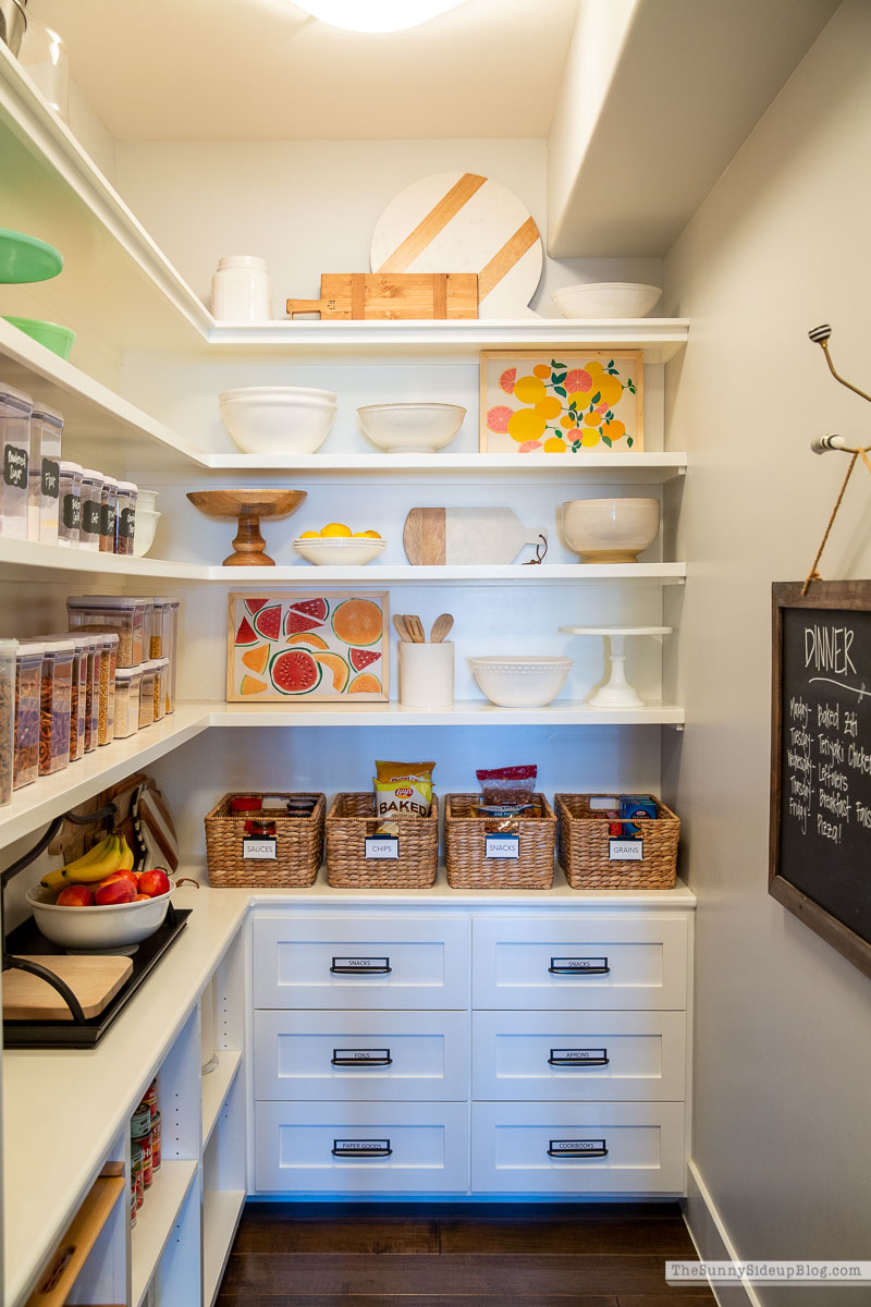 Pantry Organization Summer Re-fresh (Sunny Side Up)