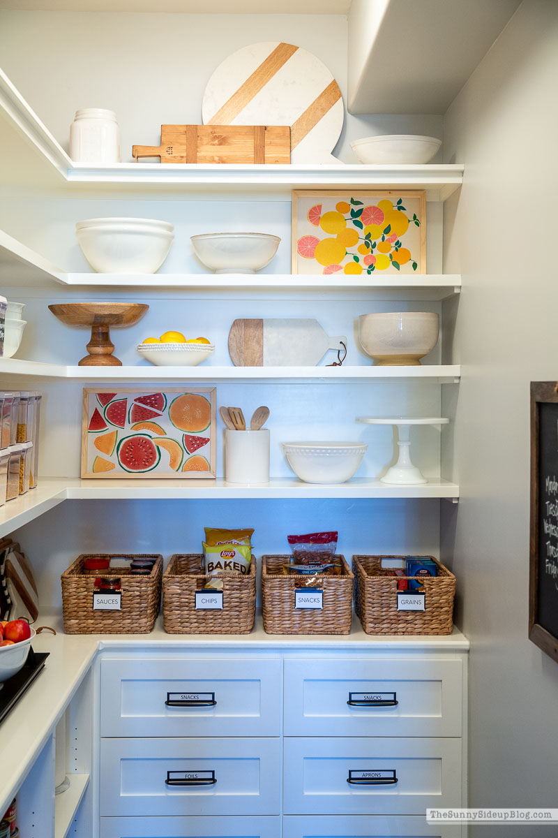 Pantry Organization Summer Re-fresh (Sunny Side Up)