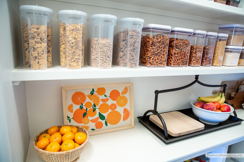 Pantry Organization Summer Re-fresh (Sunny Side Up)