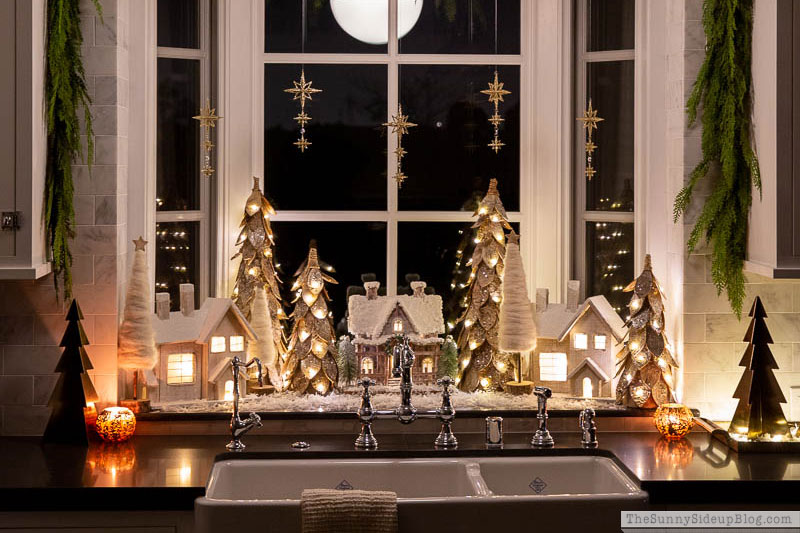 Christmas Kitchen Window