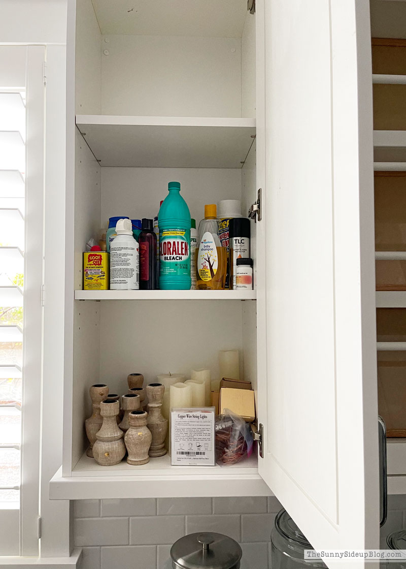 Organized Laundry Room Cupboards and Drawers - The Sunny Side Up Blog