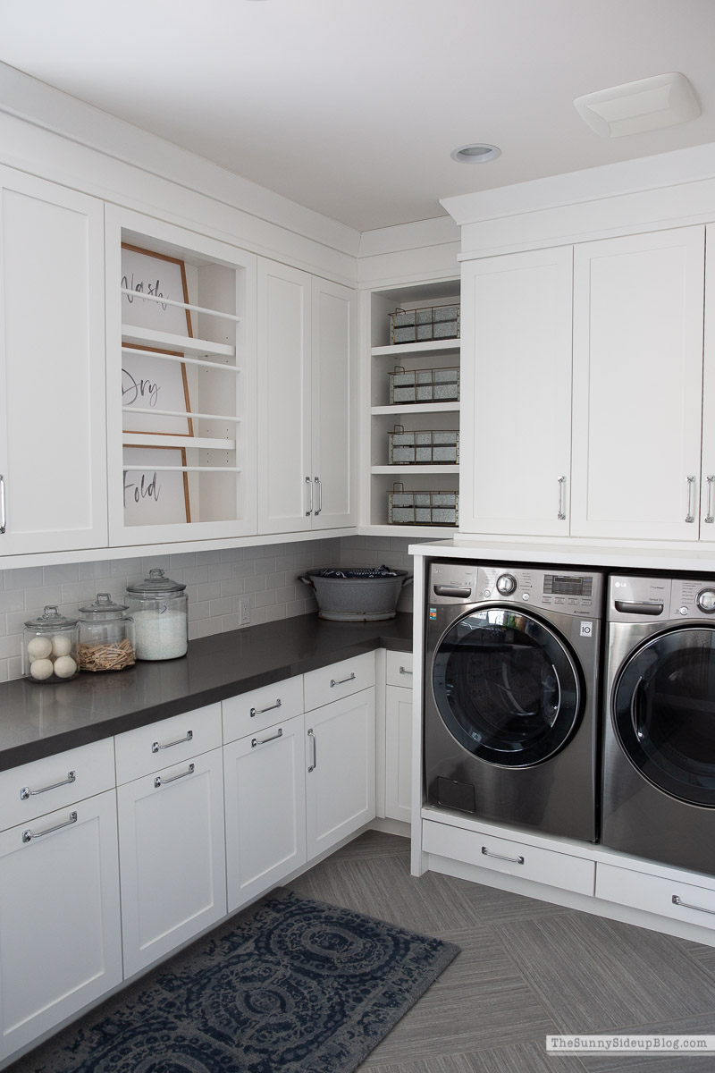 Laundry Room Reveal Part 2: Organizing A Deep Laundry Cabinet