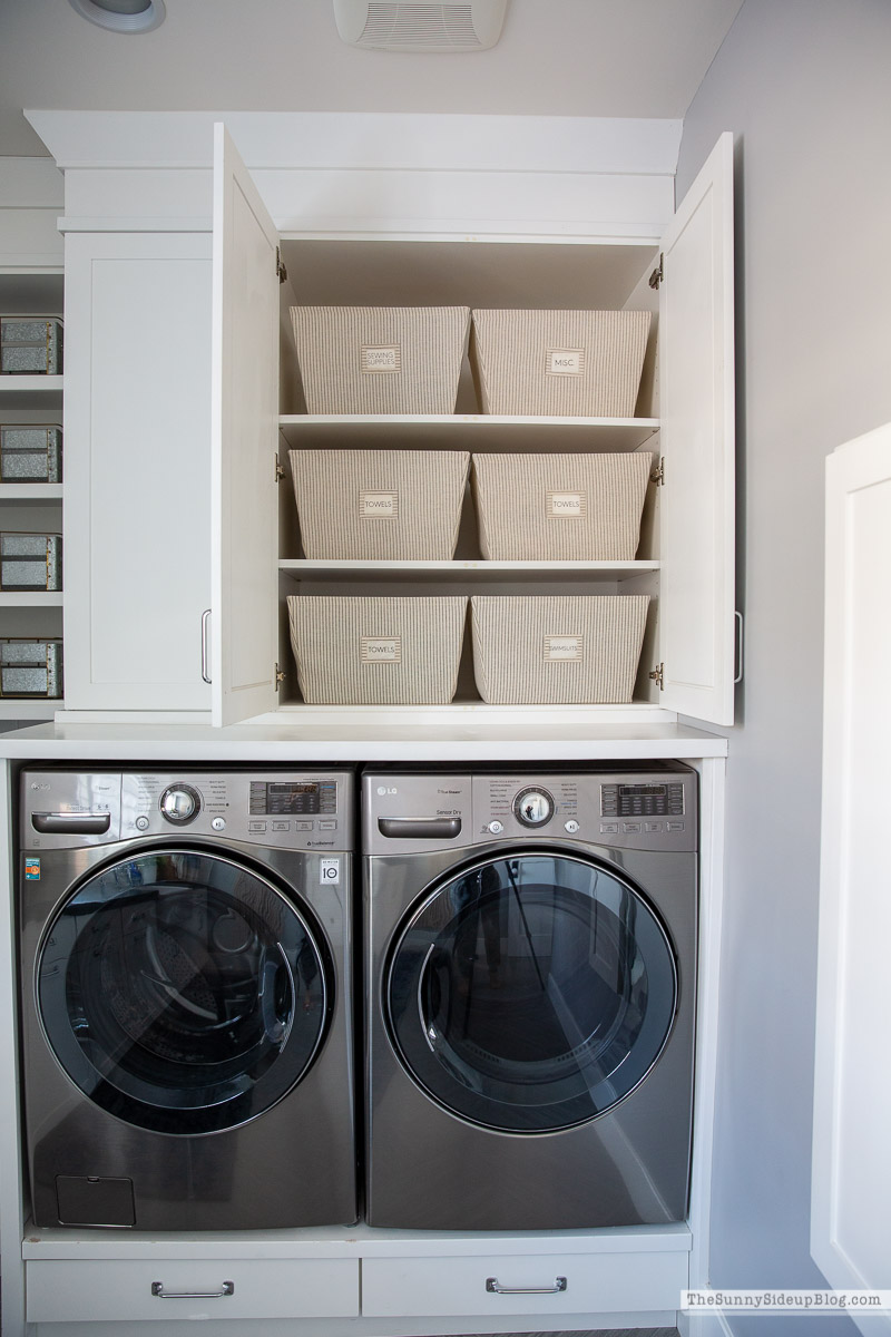 Laundry Room Storage Upgrade Part Two: Organization Tour - Organized-ish