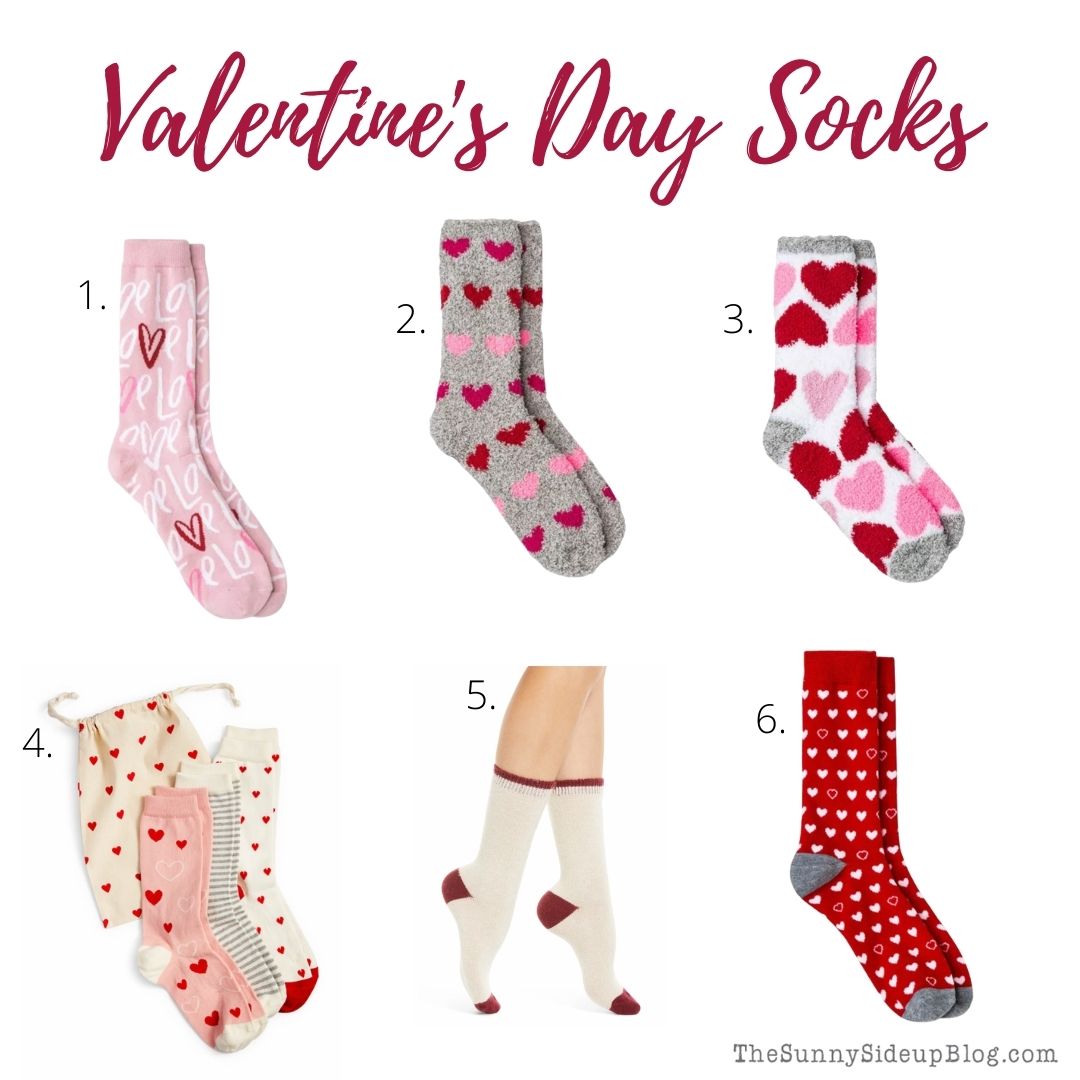 Valentine's Day Socks (thesunnysideupblog.com)