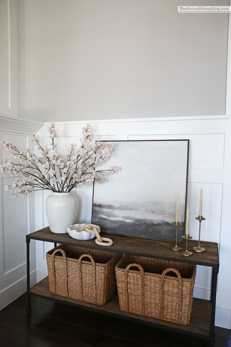 console table styling (Sunny Side Up)