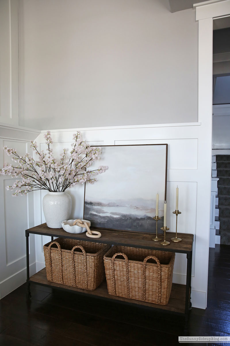 console table styling (Sunny Side Up)