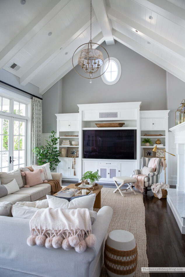 Family Room - signs of spring! - The Sunny Side Up Blog