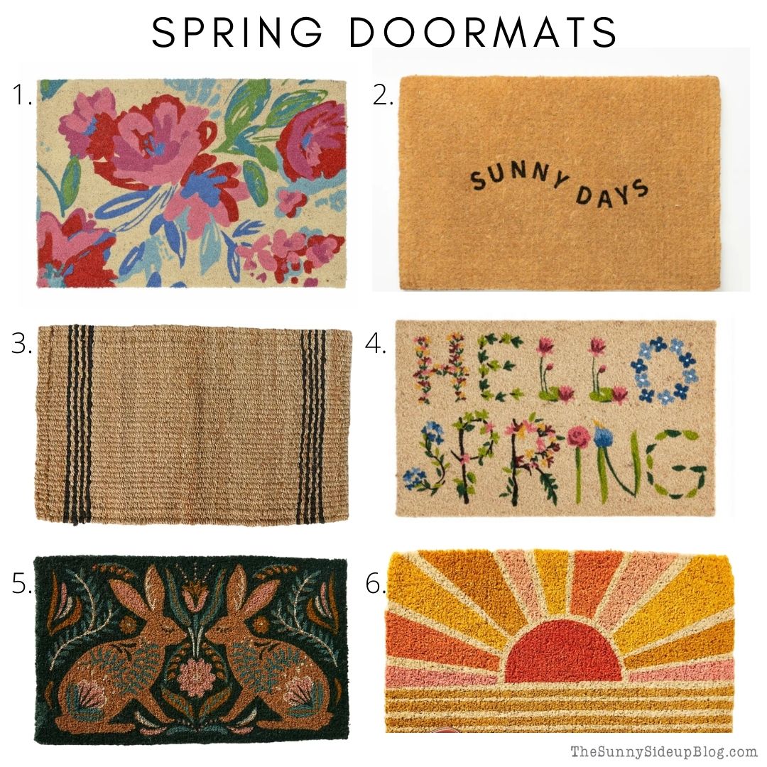 Spring Doormats (thesunnysideupblog.com)