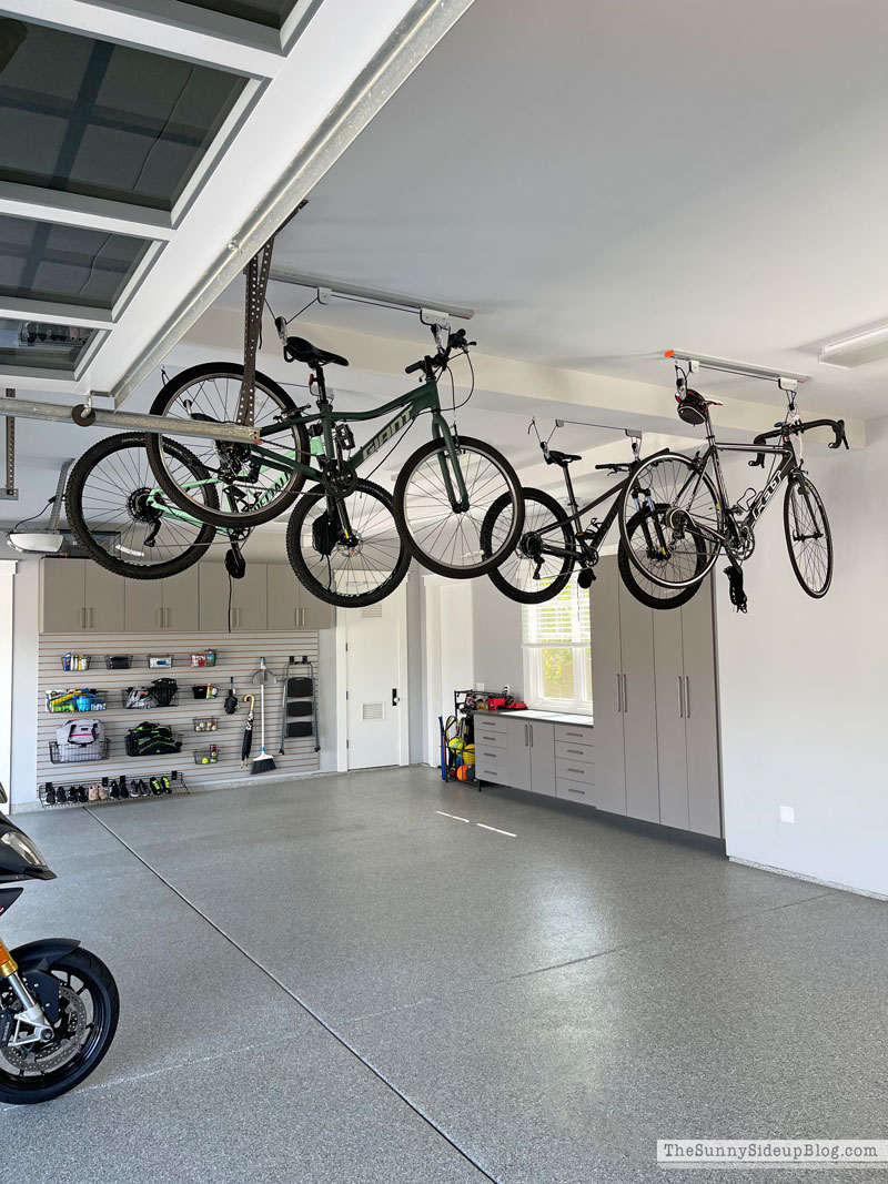 Hanging Bike Garage Organization (Sunny Side Up)
