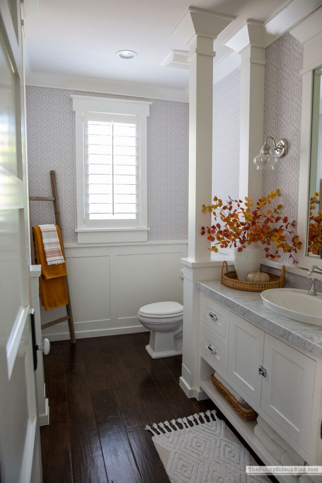 Fall Bathroom Decor The Sunny Side Up Blog