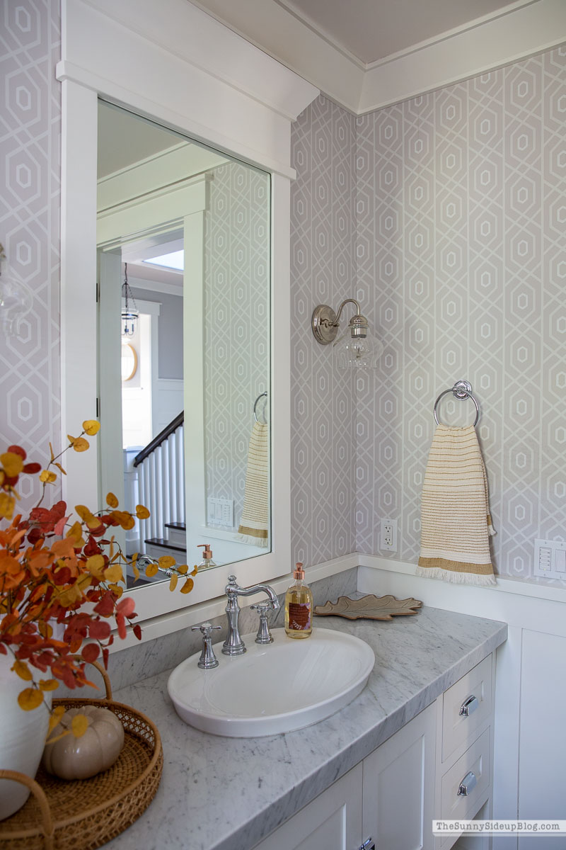 Fall Bathroom Decor (Sunny Side Up)