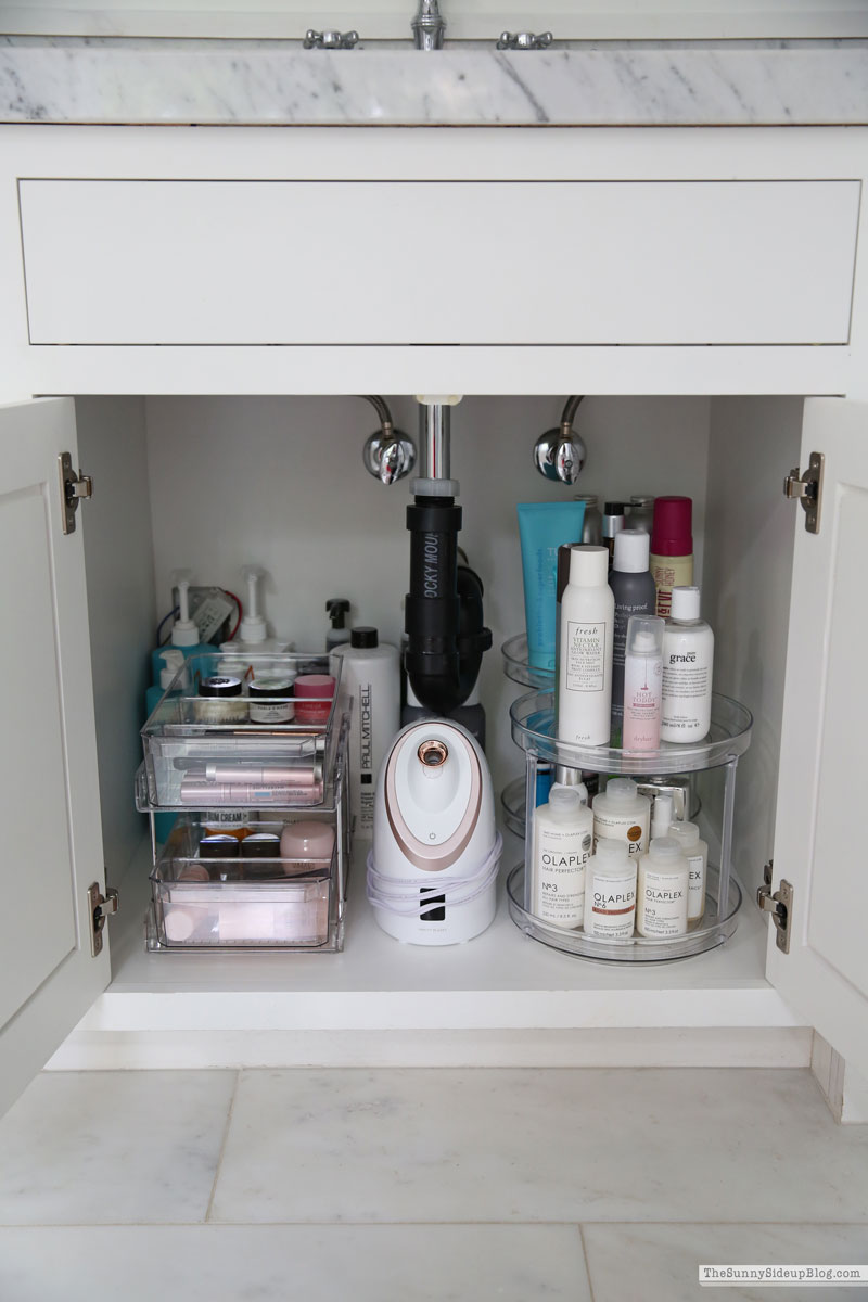 Organized Bathroom Drawers - Drawer Organizing Blog Hop