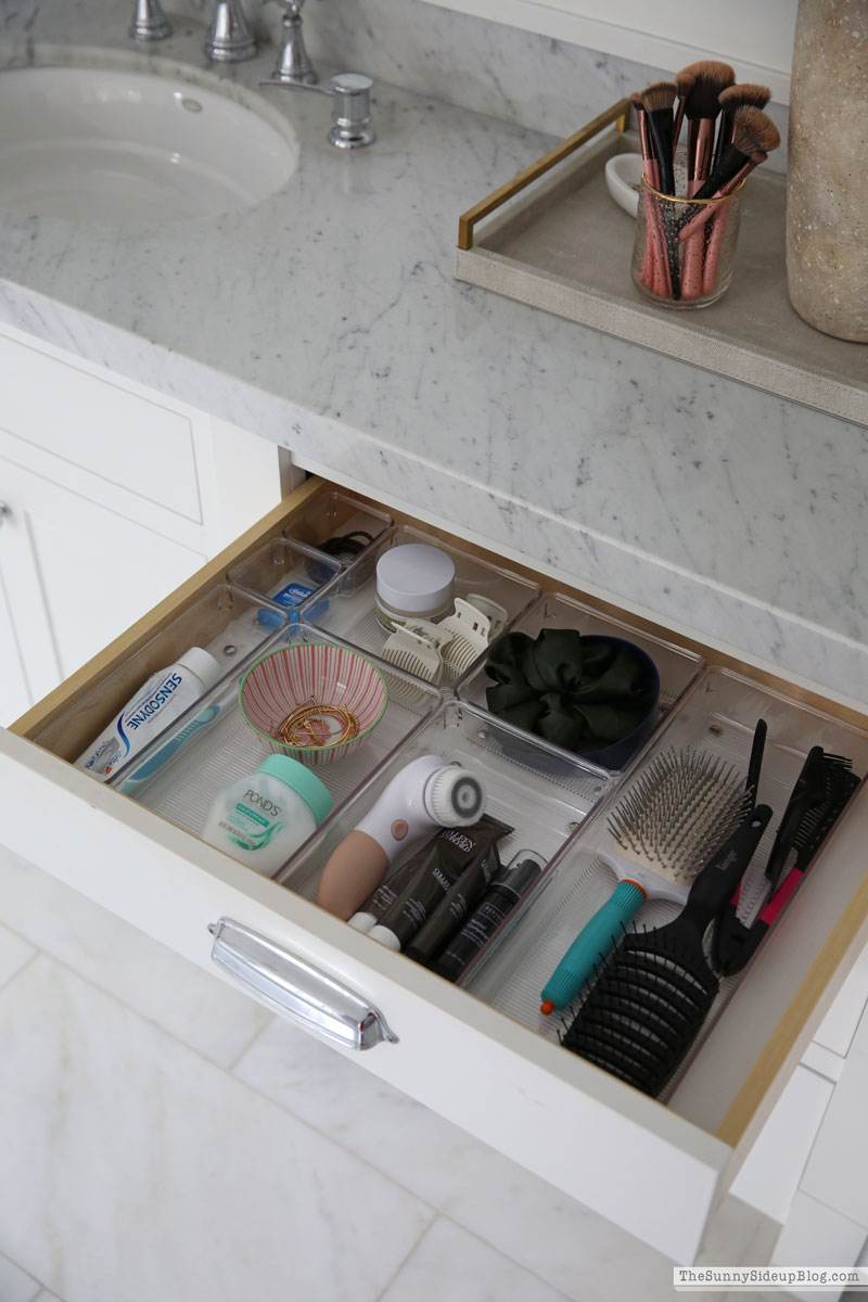 Organized Bathroom Drawers - The Sunny Side Up Blog