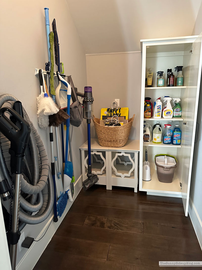 Organized Cleaning Closet - The Sunny Side Up Blog